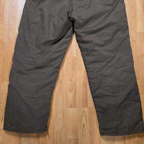 Vintage Zero Zone Insulated Coveralls Green Mens XL Workwear Bibs 90s - Picture 9 of 14